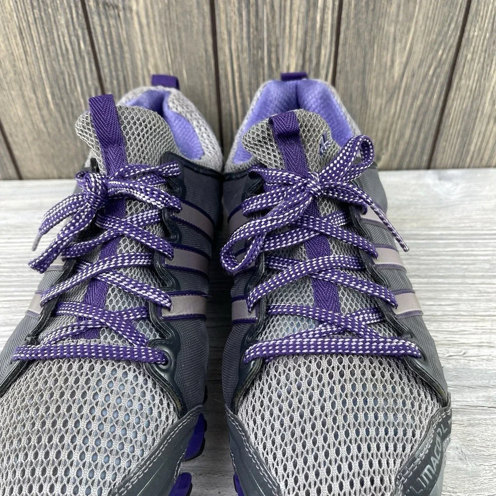 Adidas Climacool Women's Size 9.5 Purple Gray Athletic Running Shoes